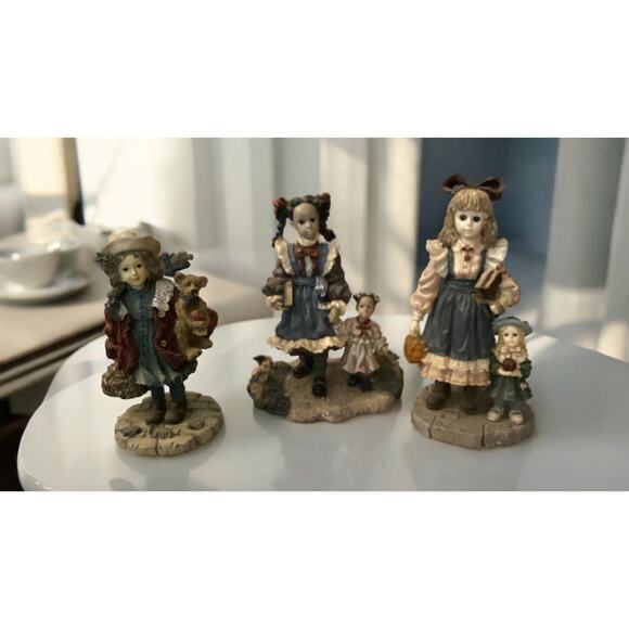 Yesterdays’Child, The Dollstone Collection, 1996-97, Set of 3 Figures - Picture 1 of 9